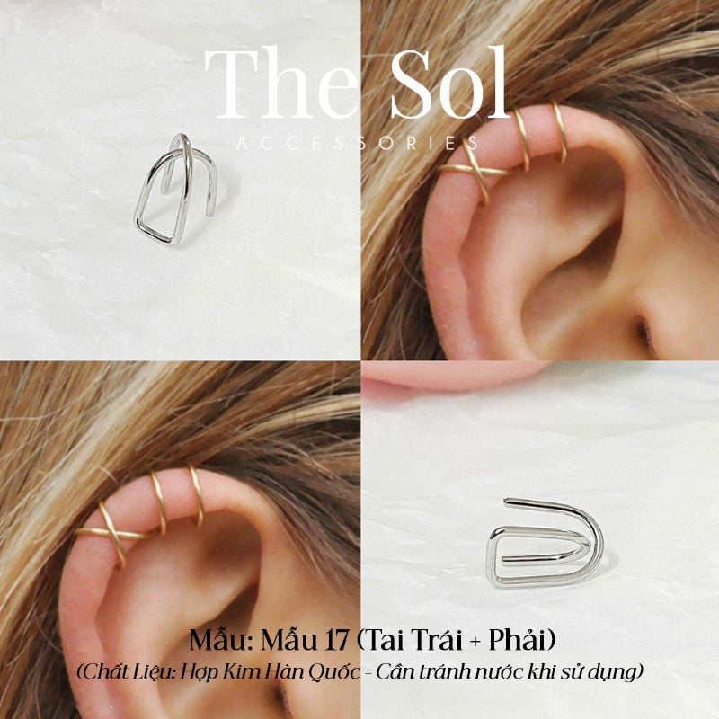  Kẹp Vành Hàn Quốc The Basic - Mẫu 17 