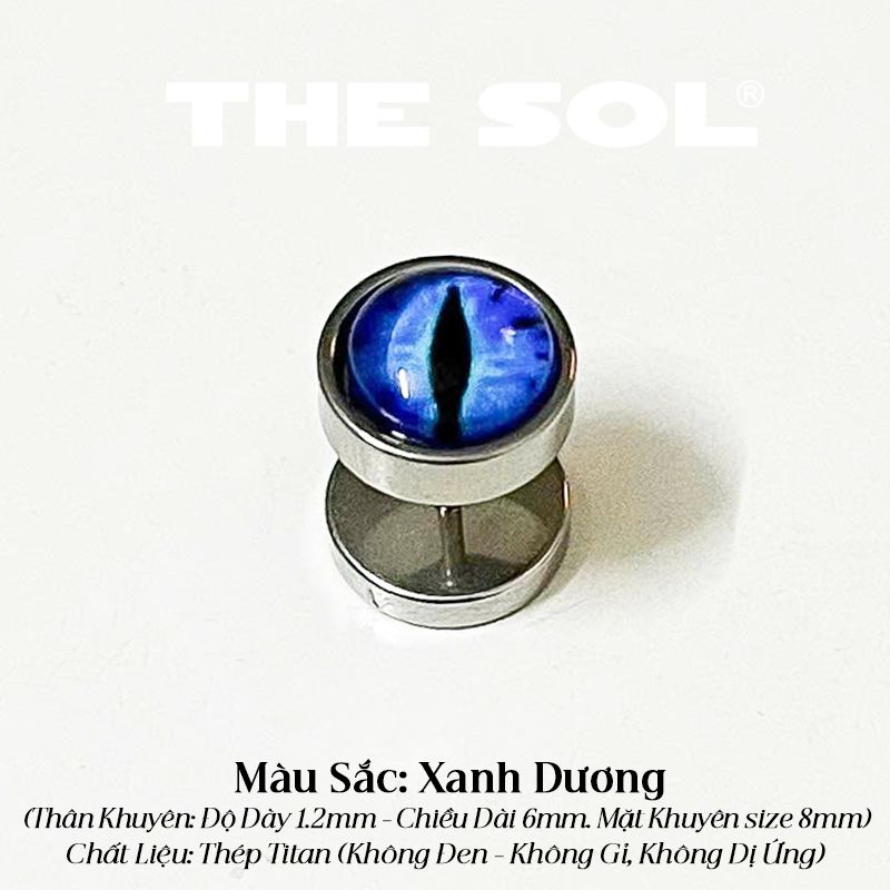  Khuyên Tai Titan Unisex Cat's Eyes 