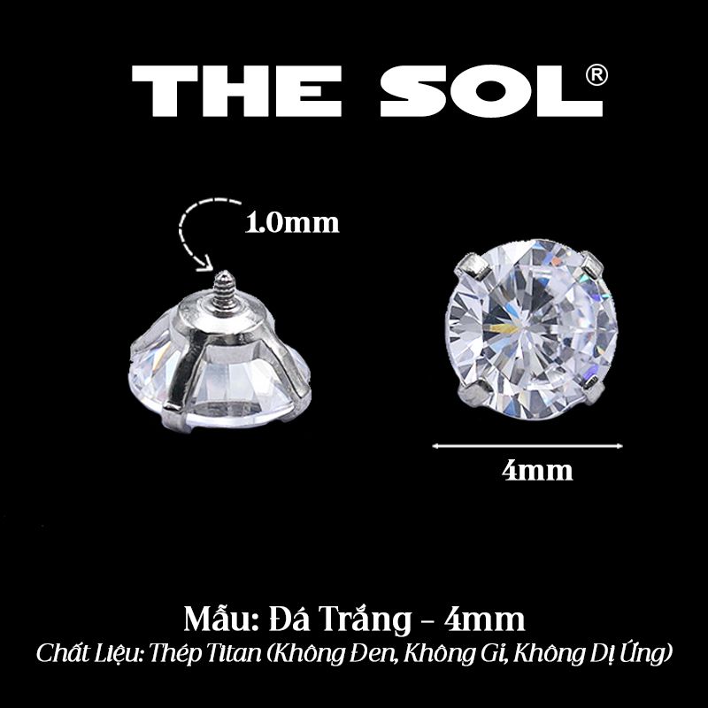  Mặt Đá Riêng Lẻ Dành Cho Khuyên Ren 1.0mm 