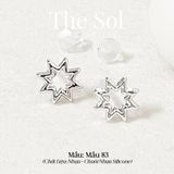  [SHOPEE] Bông Tai Nhựa Nhiều Mẫu Chuôi Su - Màu Bạc 
