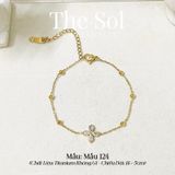  Lắc Tay Titan Diamond Clover - Mẫu 124 