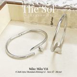  Vòng Tay Titan Silver Heart - Mẫu V14 