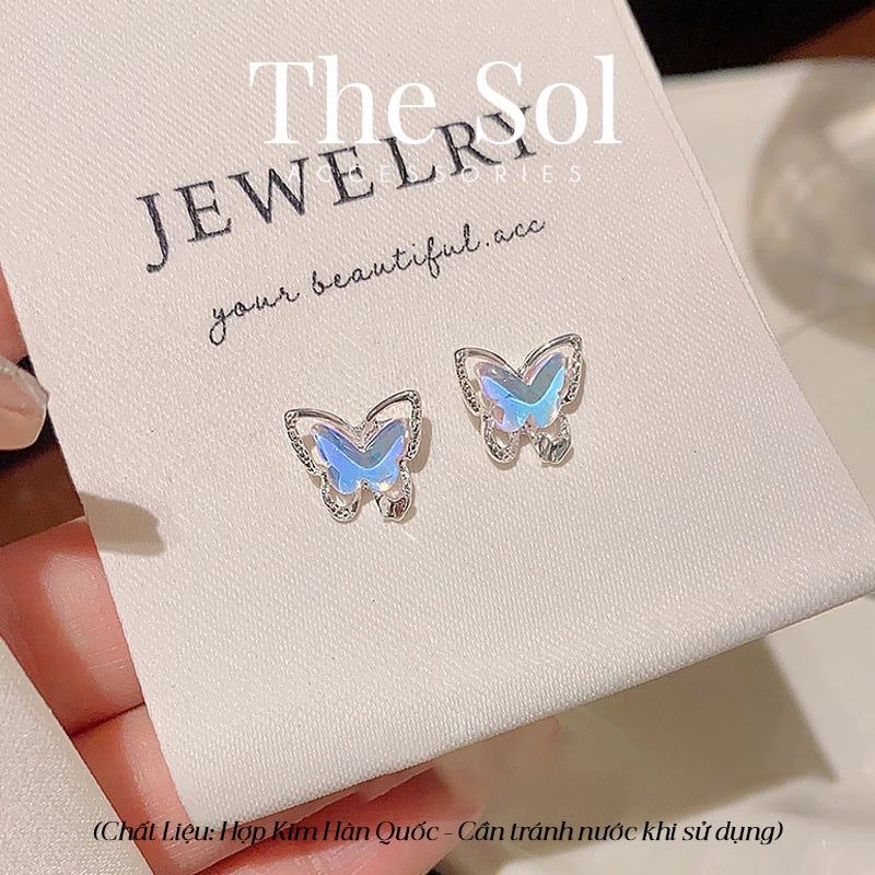  Bông Tai Hàn Quốc Hologram Butterfly 