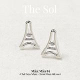  [SHOPEE] Bông Tai Nhựa Nhiều Mẫu Chuôi Su - Màu Bạc 