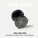  Khuyên Tai Titan Unisex Black Pattern - Mẫu D101 