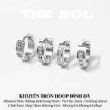  Khuyên Tai Titan Unisex Dia Hoops - Mẫu T162 
