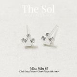  [SHOPEE] Bông Tai Nhựa Nhiều Mẫu Chuôi Su - Màu Bạc 