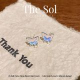  Bông Tai Hàn Quốc Hologram Butterfly 