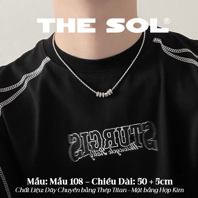  Dây Chuyền Titan Unisex Mini Circle - Mẫu 108 