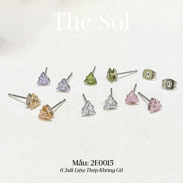  Bông Tai Titan Diamond Triangle 