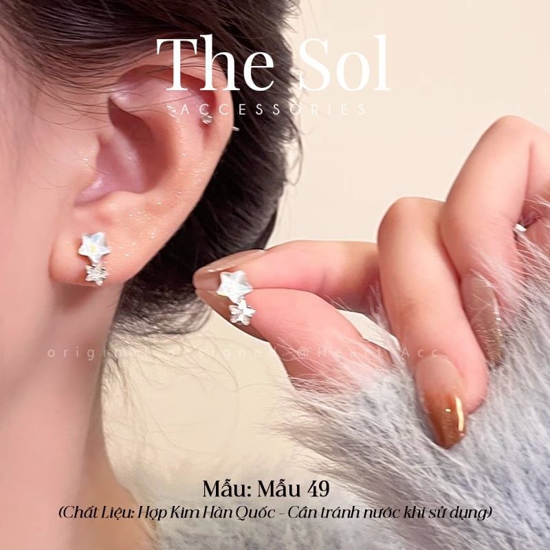  Bông Tai Hàn Quốc Hologram Star - Mẫu 49 