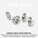  Khuyên Tai Titan Unisex Dia Hoops - Mẫu T162 
