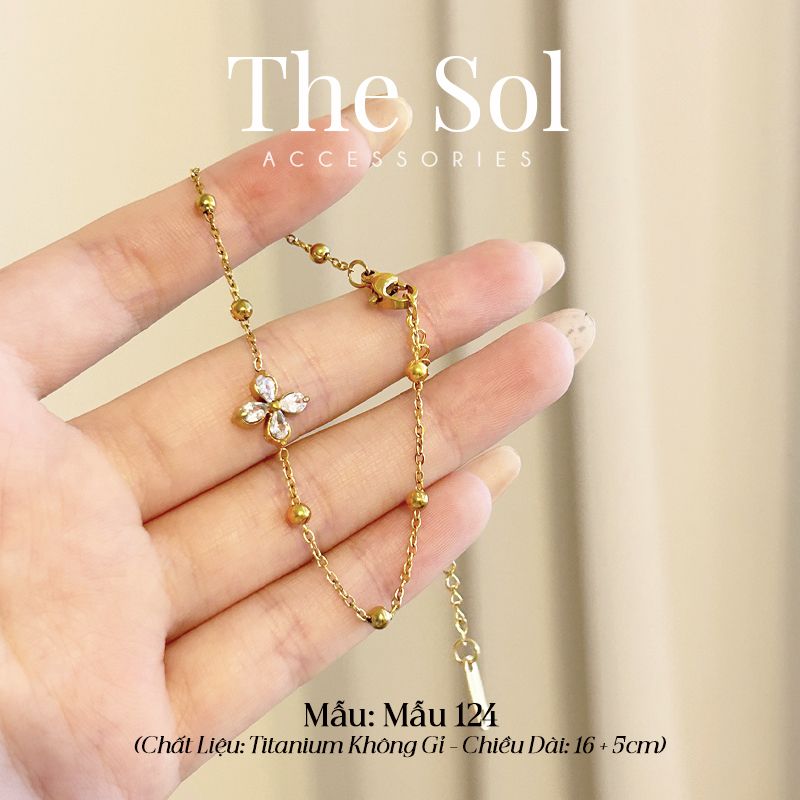  Lắc Tay Titan Diamond Clover - Mẫu 124 