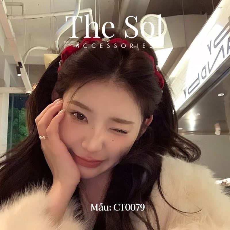  Cài Tóc Hàn Quốc Velvet Bow 