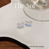  Bông Tai Hàn Quốc Hologram Butterfly 