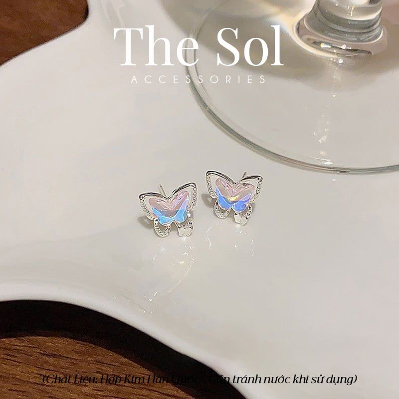  Bông Tai Hàn Quốc Hologram Butterfly 