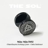  Khuyên Tai Titan Unisex Black Pattern - Mẫu D102 