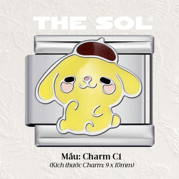  Charm Titan Italian Bracelet - Cartoon Character 2 - Charm C 