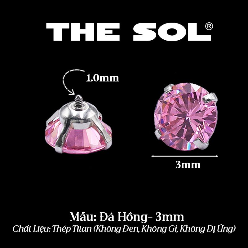  Mặt Đá Riêng Lẻ Dành Cho Khuyên Ren 1.0mm 