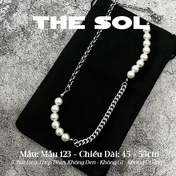  Dây Chuyền Titan Unisex Pearl Chain - Mẫu 123 