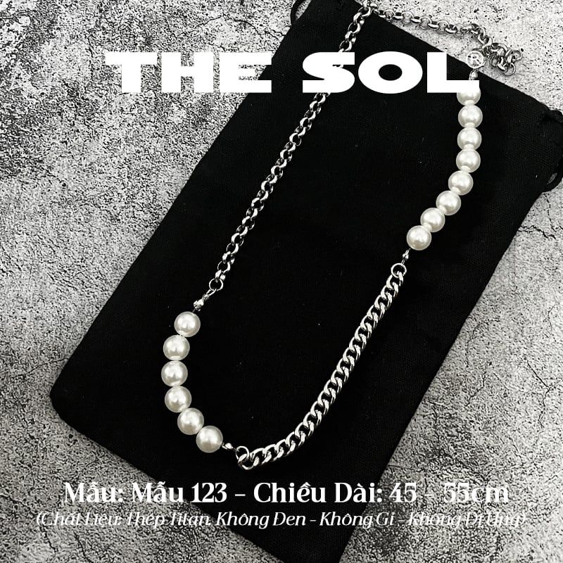  Dây Chuyền Titan Unisex Pearl Chain - Mẫu 123 