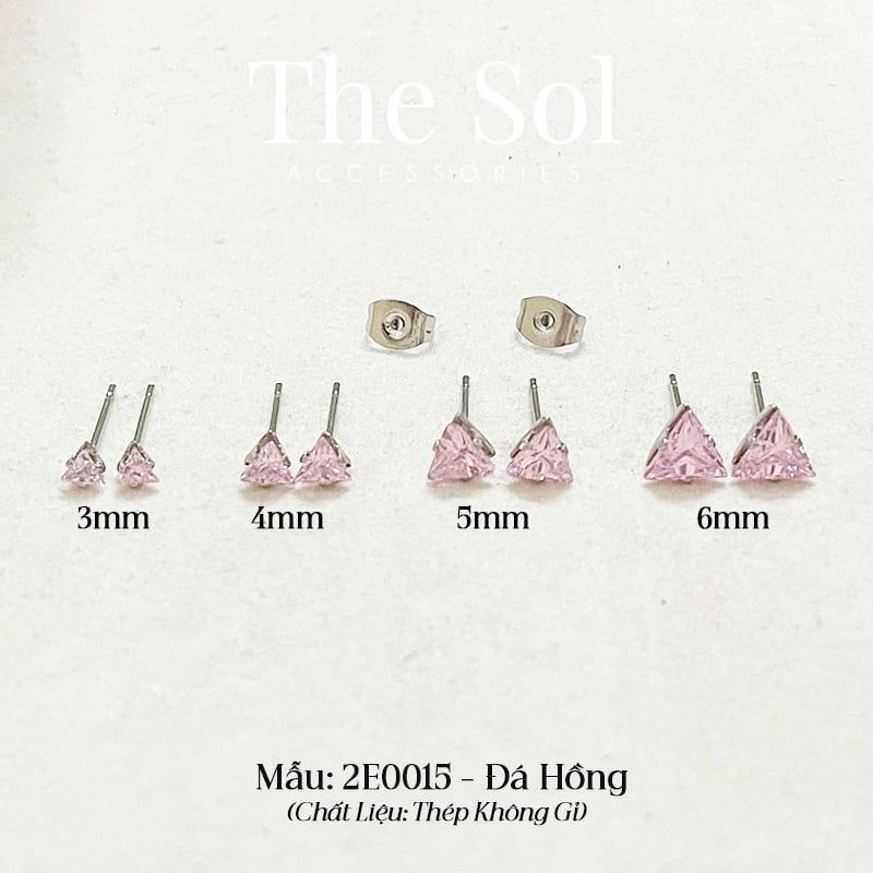  Bông Tai Titan Diamond Triangle 
