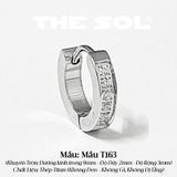  Khuyên Tai Titan Unisex Dia Hoops - Mẫu T163 