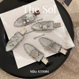  Kẹp Tóc Hàn Quốc Silver Gray 
