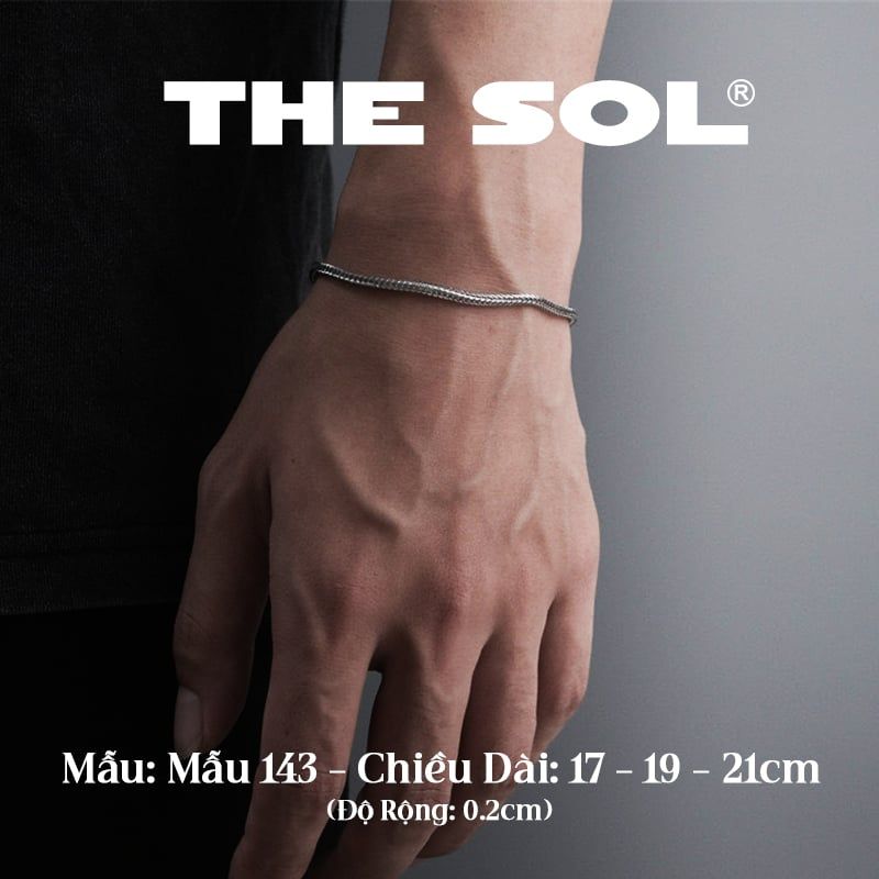  Lắc Tay Titan Unisex Simple Chain - Mẫu 143 