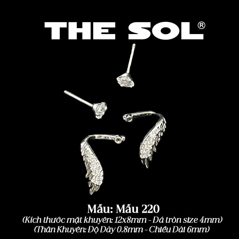  Khuyên Tai Thép Xi Mạ The Wing - Mẫu 220 