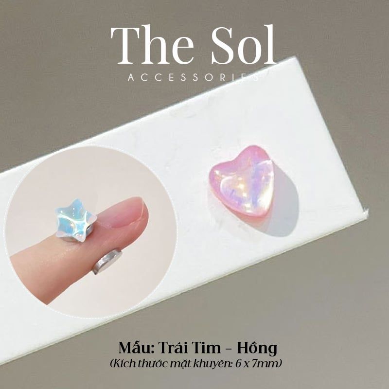  Khuyên Tai Nam Châm Hologram - 1 Chiếc 