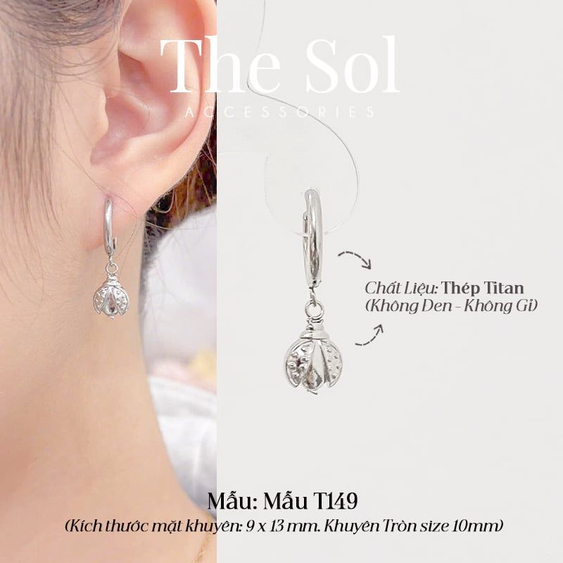  Khuyên Tai Titan The Beetle - Mẫu T149 