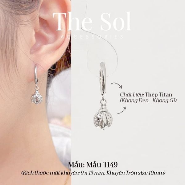  Khuyên Tai Titan The Beetle - Mẫu T149 