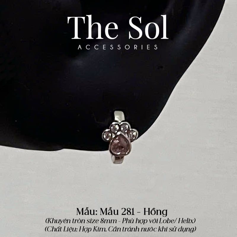  Khuyên Tai Hợp Kim Cat's Feet - Mẫu 281 