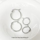  Bông Tai Titan Basic Hoops 