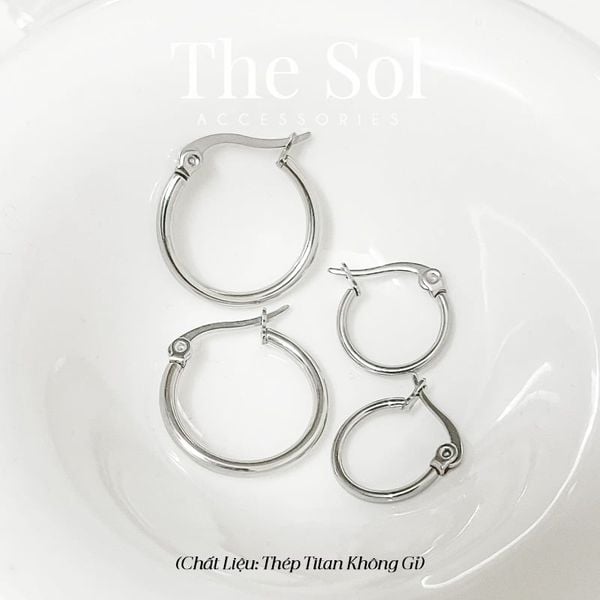  Bông Tai Titan Basic Hoops 