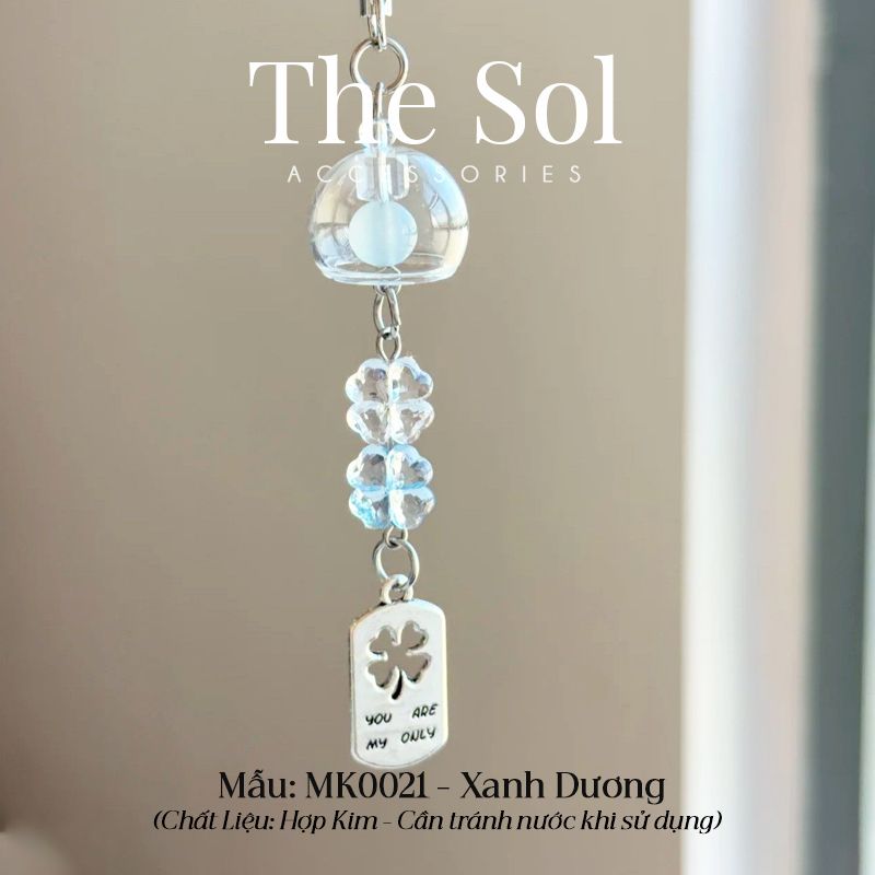  Móc Điện Thoại Crystal Clover 