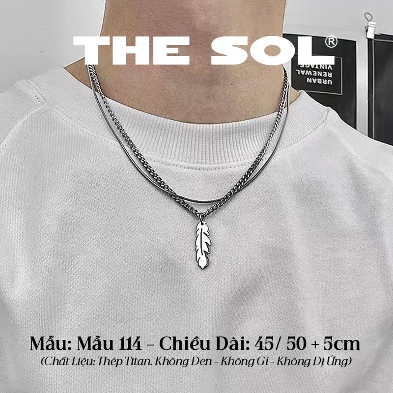  Dây Chuyền Titan Unisex The Leaf - Mẫu 114 