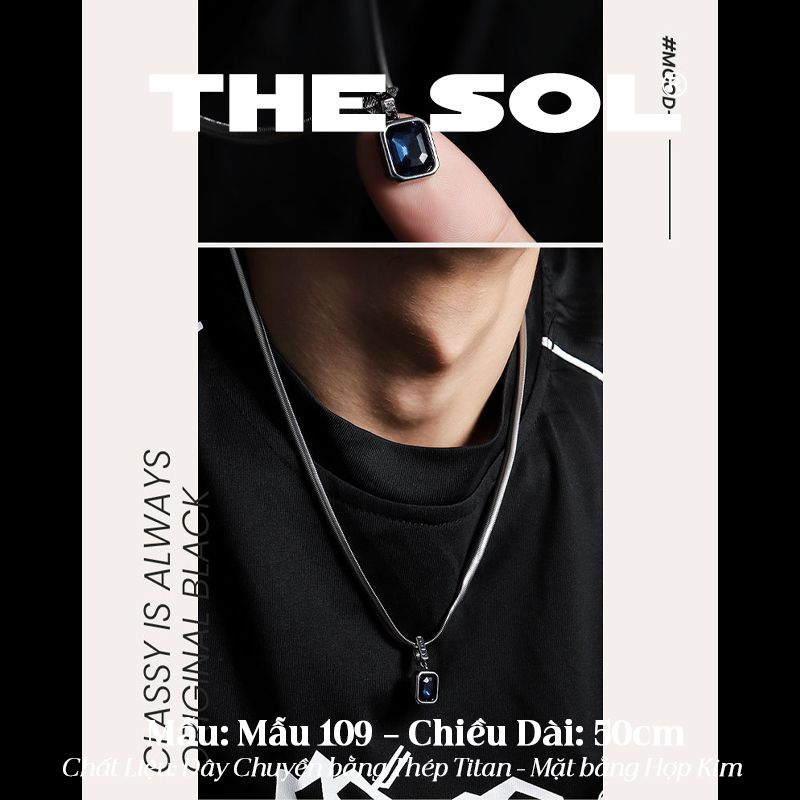  Dây Chuyền Titan Unisex The Sapphire - Mẫu 109 