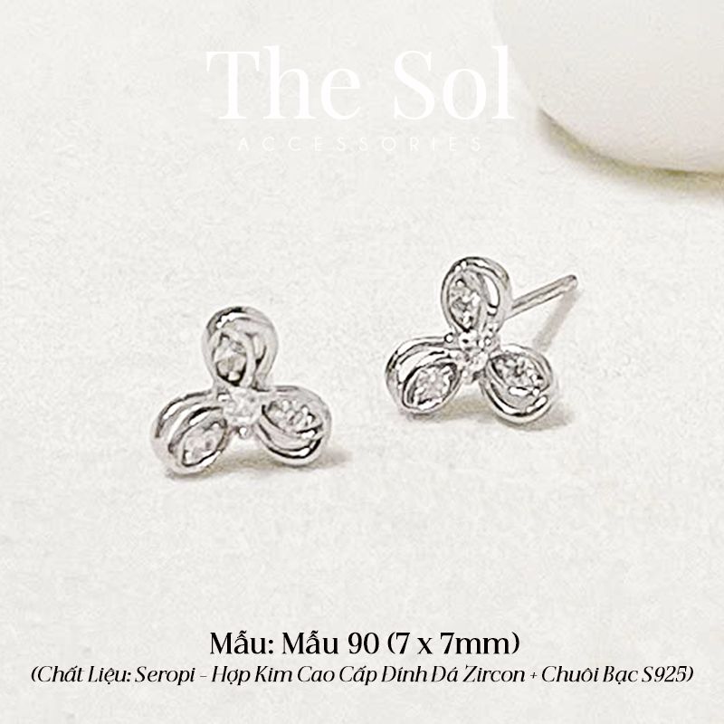  Bông Tai Seropi Diamond Fan - Mẫu 90 