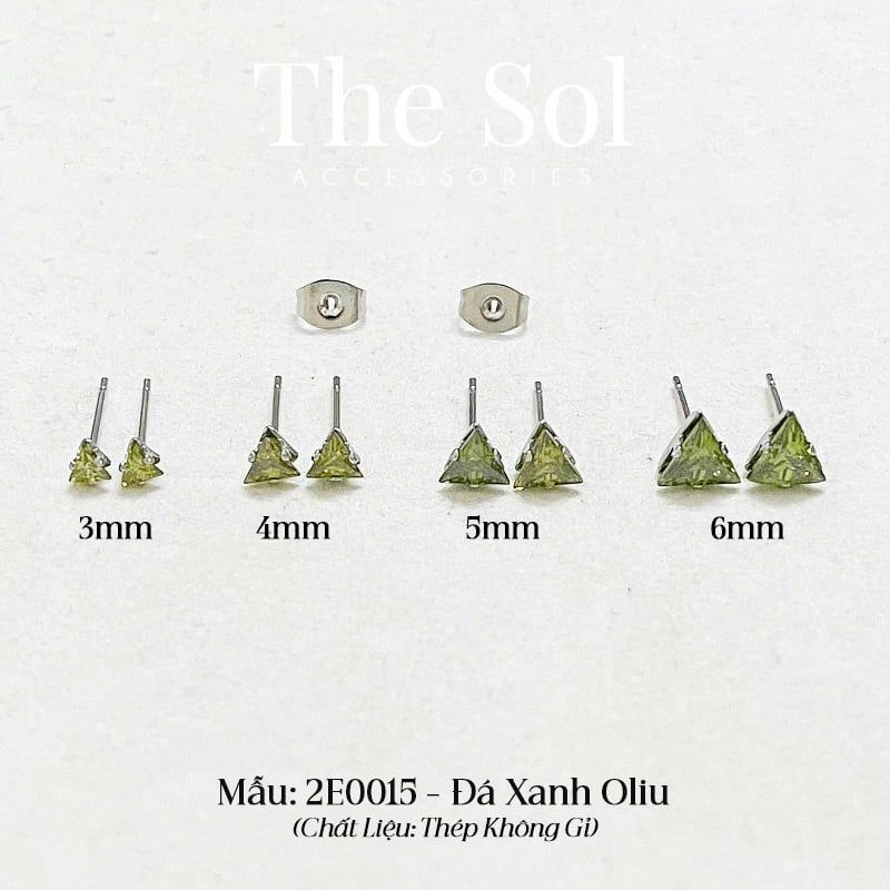  Bông Tai Titan Diamond Triangle 