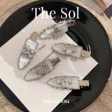  Kẹp Tóc Hàn Quốc Silver Gray 