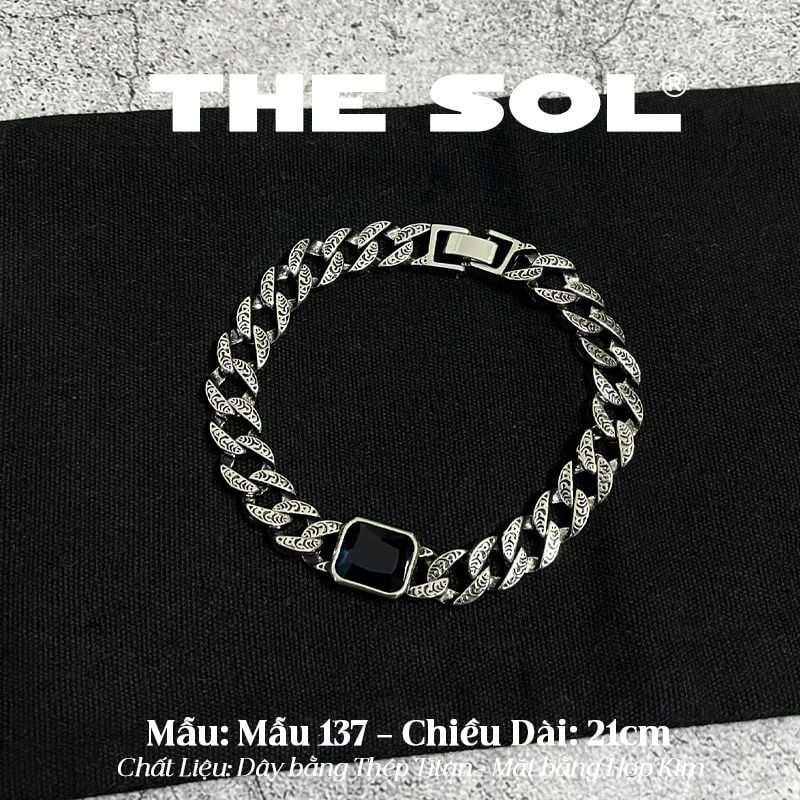  Lắc Tay Titan Unisex The Sapphire - Mẫu 137 