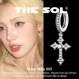  Khuyên Tai Hợp Kim Dia Full Cross - Mẫu 305 