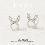  [SHOPEE] Bông Tai Nhựa Nhiều Mẫu Chuôi Su - Màu Bạc 