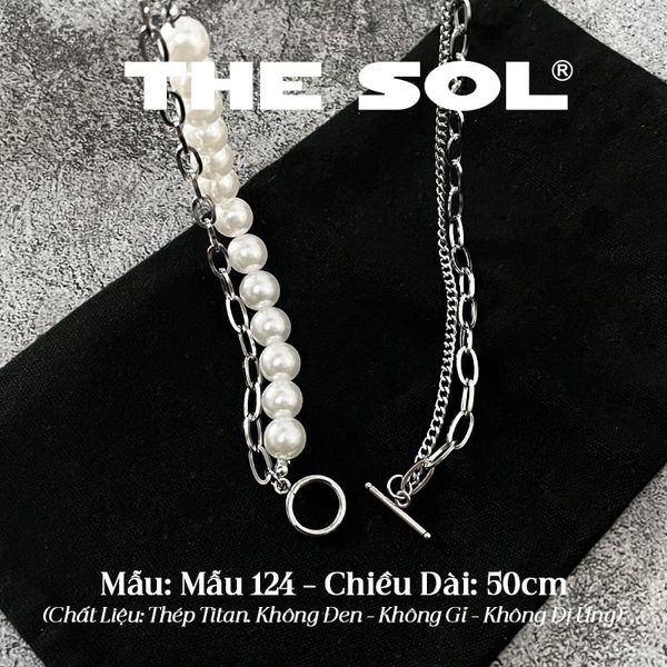  Dây Chuyền Titan Unisex Pearl Chain OT - Mẫu 124 