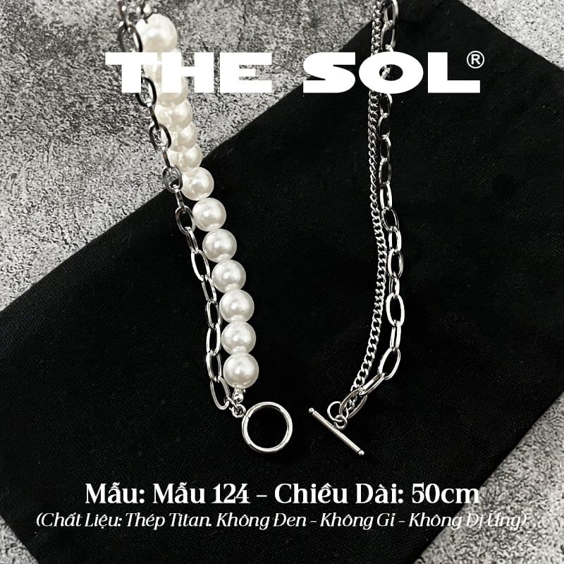 Dây Chuyền Titan Unisex Pearl Chain OT - Mẫu 124 