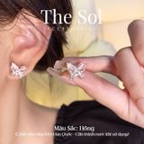  Bông Tai Hàn Quốc Gems Butterfly 