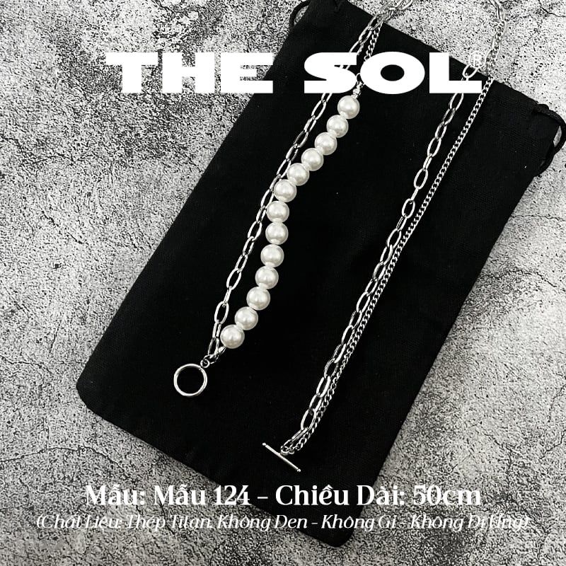  Dây Chuyền Titan Unisex Pearl Chain OT - Mẫu 124 