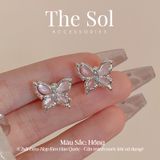  Bông Tai Hàn Quốc Gems Butterfly 